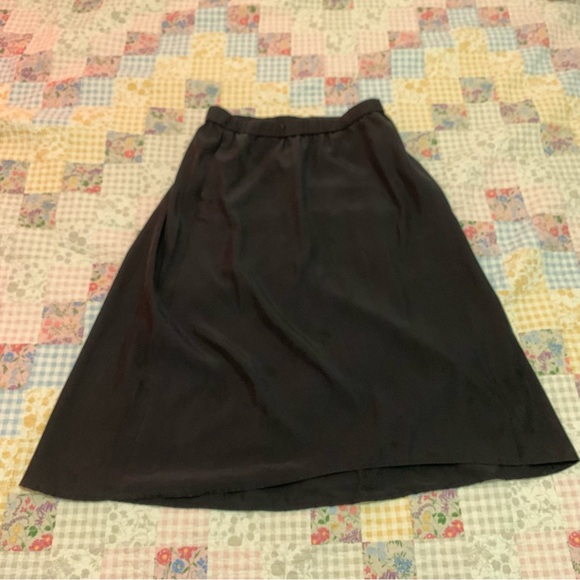 Eileen Fisher Sandwashed Tencel A-Line Skirt - Picture 2 of 4
